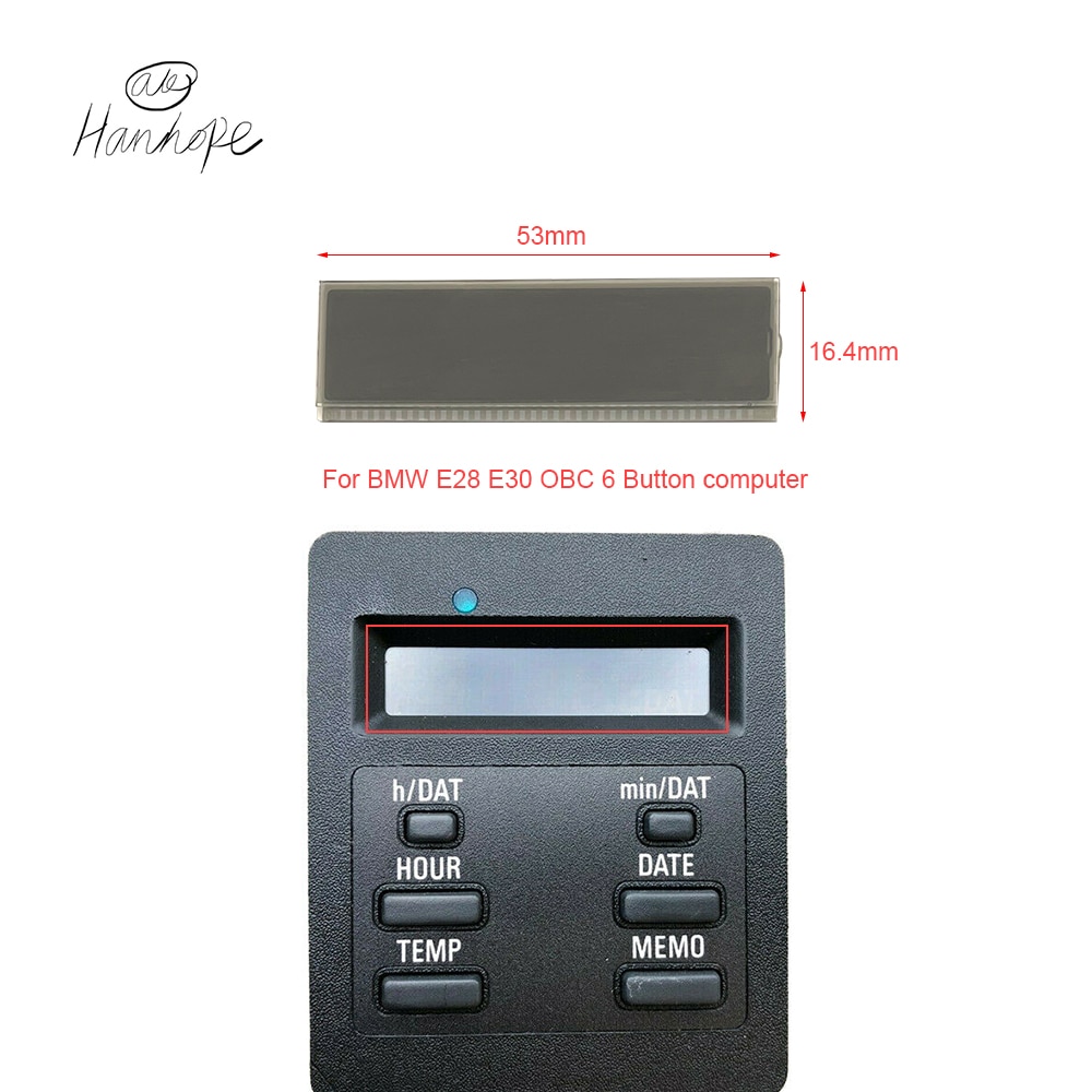 BMW E28 E30 6 ư OBC  ð LCD ȭ ÷ µ  Ʈ 1987-1991